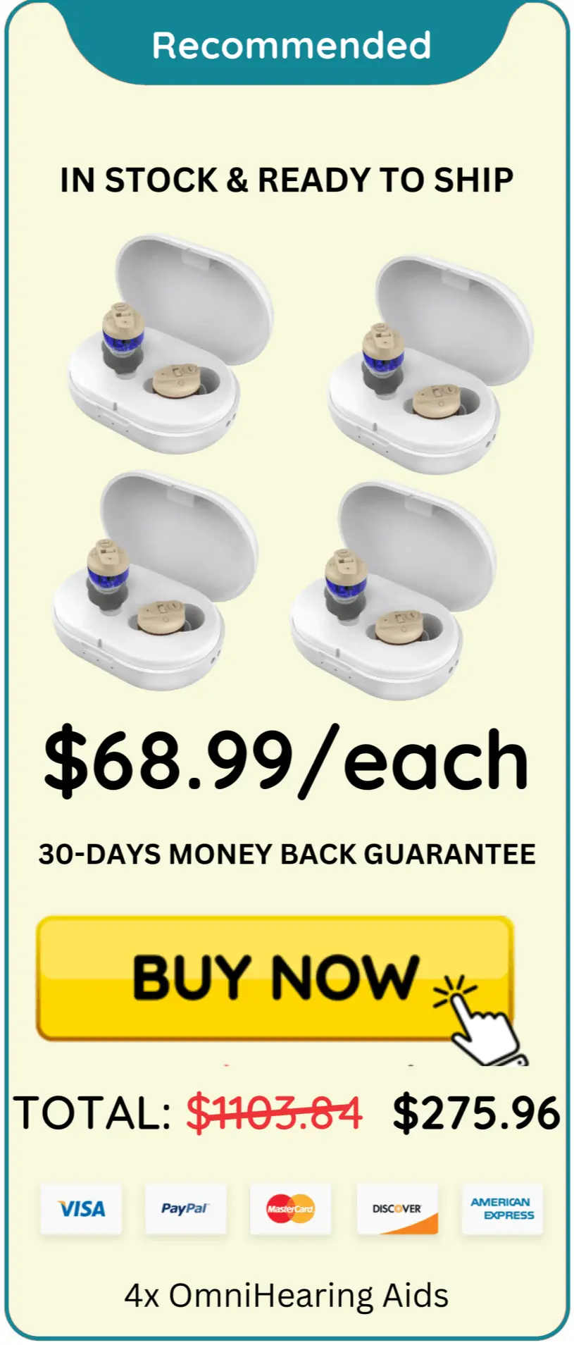  Omnihear Hearing Aids offer package price 